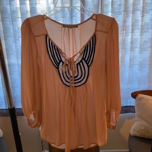 Peach light pink top